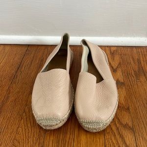 Leather Espadrille Flats